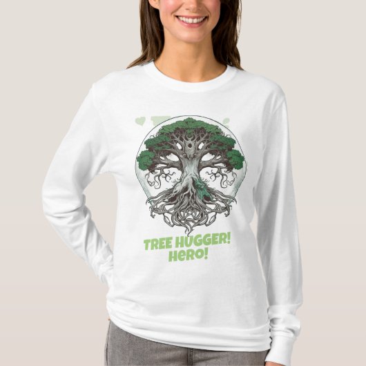 Tree Hugger - Umweltbewusstsein T-Shirt (Vorderseite)