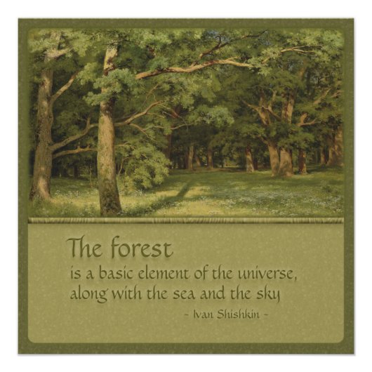 Tree Hugger's CC0352 Shishkin Poster (Vorderseite)