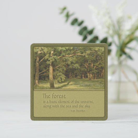 Tree Huggers Shishkin-Zitat CC0351 (Stehend Vorderseite)