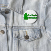 Tree Hugging Hippie Chick Button (Beispiel)