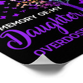 Tree I trage Lila Gedächtnis einer tödlichen Überd Poster (Ecke)