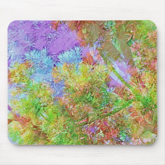Tree Illusion Traum Farbenfrohe Kunst Mouse Pad Mousepad (Vorne)