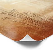 Tree In A City Scape Old Photo Graphic Design Poster (Ecke)