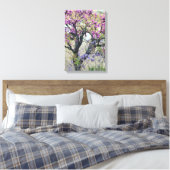 Tree in bloom in Provence Leinwanddruck (Insitu (Schlafzimmer))