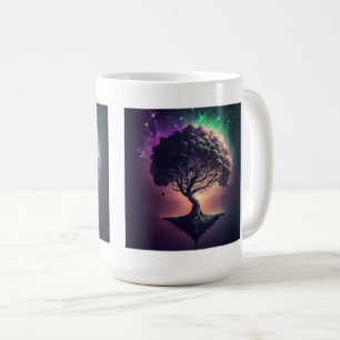 Tree in Space Classic Tasse, 15 oz Kaffeetasse