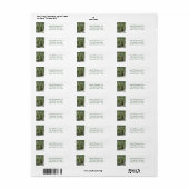 Tree in Spring Return Address Label (Vorne)