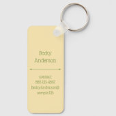 Tree In The Desert Schlüsselanhänger (Rückseite)