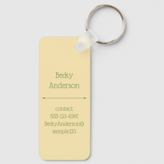 Tree In The Desert Schlüsselanhänger (Rückseite)