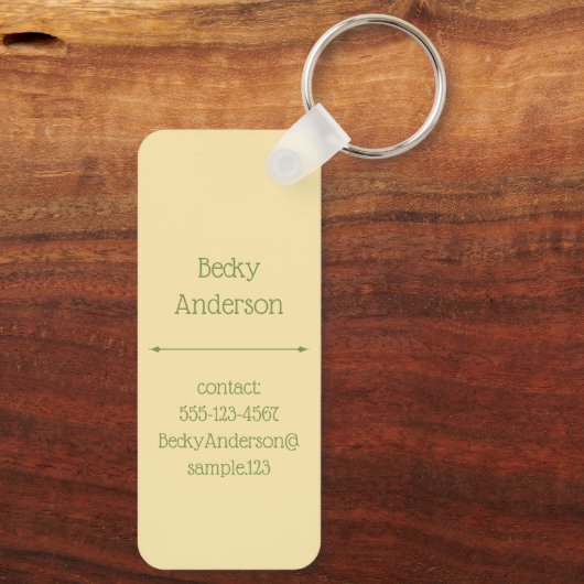 Tree In The Desert Schlüsselanhänger (Rückseite)