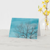 Tree in winter karte (Gelbe Blume)