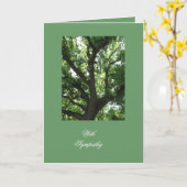Tree Inspirational Beileid Karte (Gelbe Blume)