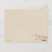 Tree Japan Branches Delicate Postkarte (Rückseite)