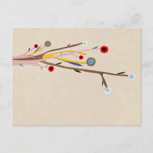 Tree Japan Branches Delicate Postkarte (Vorderseite)
