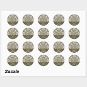 Tree Kaleidoscope Address Sticker (Blatt)