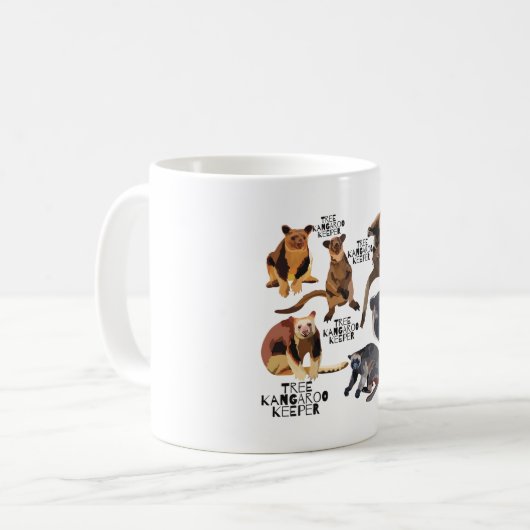 Tree Kangaroo Keeper Kaffeetasse (Vorderseite Links)