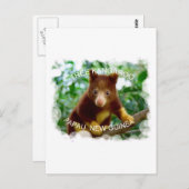 Tree Kangaroo Postkarte (Vorne/Hinten)