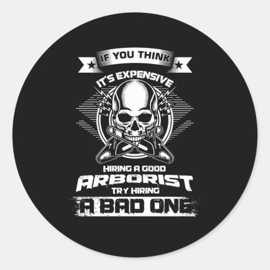 Tree Klettern Arboriculturist Natur Lover Mieten Runder Aufkleber (Vorderseite)