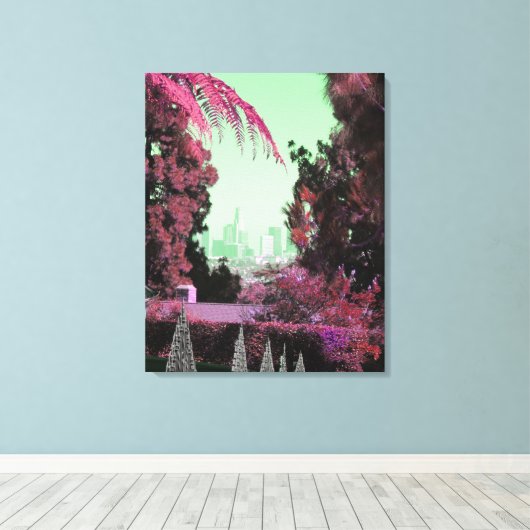 Tree Künstlerische Fotografie Retro Chic Californi Leinwanddruck (Insitu (Holzboden))