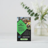 TREE landscape gardener Business Card Visitenkarte (Stehend Vorderseite)