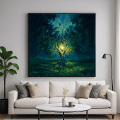 Tree Lantern - Impressionistische Art Poster