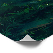 Tree Lantern - Impressionistische Art Poster (Ecke)