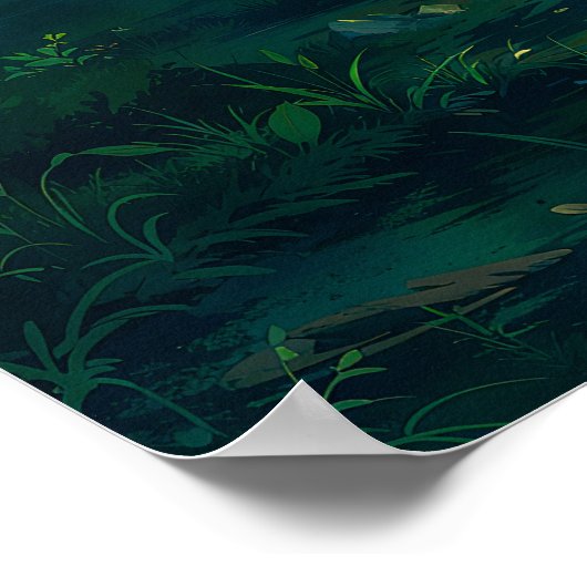 Tree Lantern - Impressionistische Art Poster (Ecke)