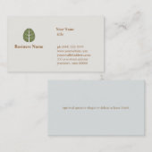Tree Leaf Business Card Visitenkarte (Vorne/Hinten)