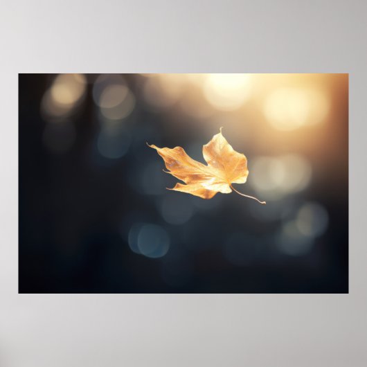 Tree Leaf Forest Nature Serene Tranquil Poster (Vorne)