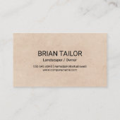 Tree Leaf-Logo Visitenkarte (Rückseite)