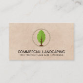 Tree Leaf-Logo Visitenkarte (Vorderseite)