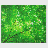 Tree leaf twig texture pattern geschenkpapier (Flach)