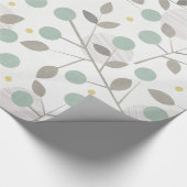 Tree Leaf Twig Weihnachts XMAS Wrapping Paper Geschenkpapier (Ecke)