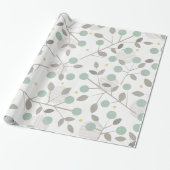 Tree Leaf Twig Weihnachts XMAS Wrapping Paper Geschenkpapier (Ungerollt)