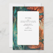 Tree Life Katholic Nuptial Mass Wedding Einladung (Rückseite)