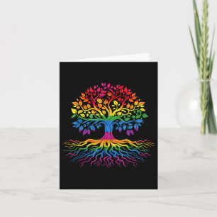 Tree Life Rainbow Lgbt Cooler Gay Pride Flag Allil Karte