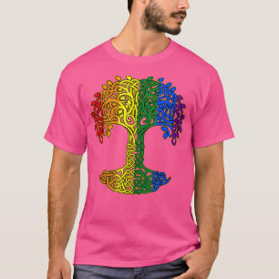 Tree Life Rainbow LGBT-Q Cooler Gay Pride Flag All T-Shirt