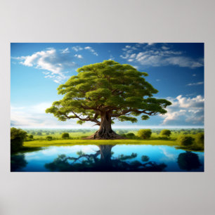 Tree Life Verzauberung Stille Natur Poster