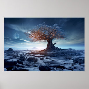 Tree Life Verzauberung Stille Natur Poster