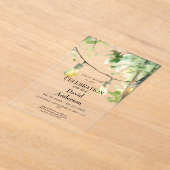 Tree & Lights Celebration of Life  Acryleinladungen (Ablage )