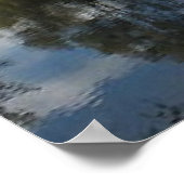 Tree Lined Lake Poster (Ecke)