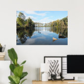 Tree Lined Lake Poster (Heimbüro)