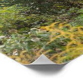 Tree-lined Path in Autumn Poster (Ecke)