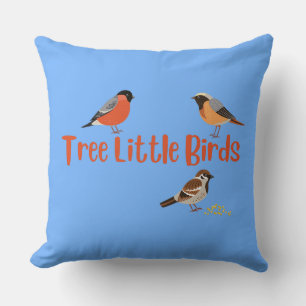 Tree Little Birds Kissen