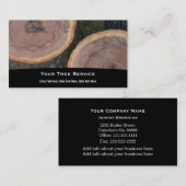 Tree Log Business Card Visitenkarte (Vorne/Hinten)