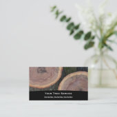 Tree Log Business Card Visitenkarte (Stehend Vorderseite)