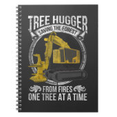 Tree Logging Joke Forestry Harvester Notizblock (Vorderseite)