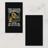 Tree Logging Joke Forestry Harvester Visitenkarte (Vorne/Hinten)