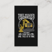 Tree Logging Joke Forestry Harvester Visitenkarte (Vorderseite)