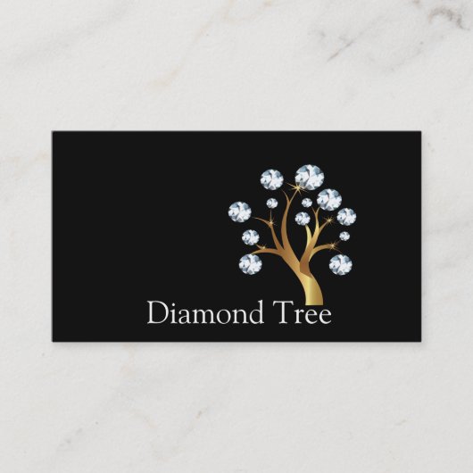 Tree Logo Diamond Visitenkarten Visitenkarte (Vorderseite)