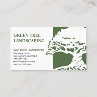 Tree-Logo | Landflucht | Gartenarbeit Visitenkarte